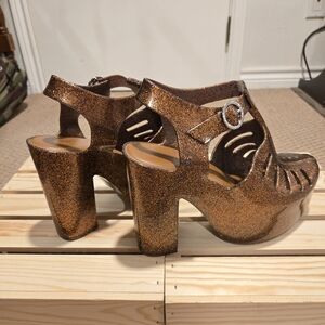 Glittery Platform Heels